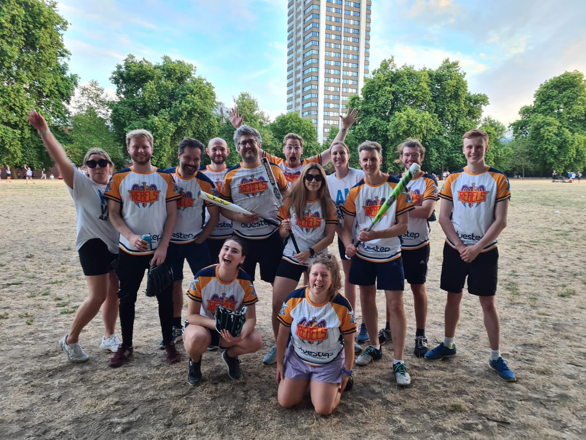 Versus Arthritis Rebels are through to the Shield final! Not bad for our third season playing. Thanks to <a href="/MSMammoths/">MS Mammoths</a> for the amazing game and it couldn’t have been closer, finishing 22-21 in the end with MVP <a href="/hanni_alder/">Hannah Alder</a> getting the winning run out on 1st. <a href="/CharitySoftball/">London Charity Softball League</a> #lcsl