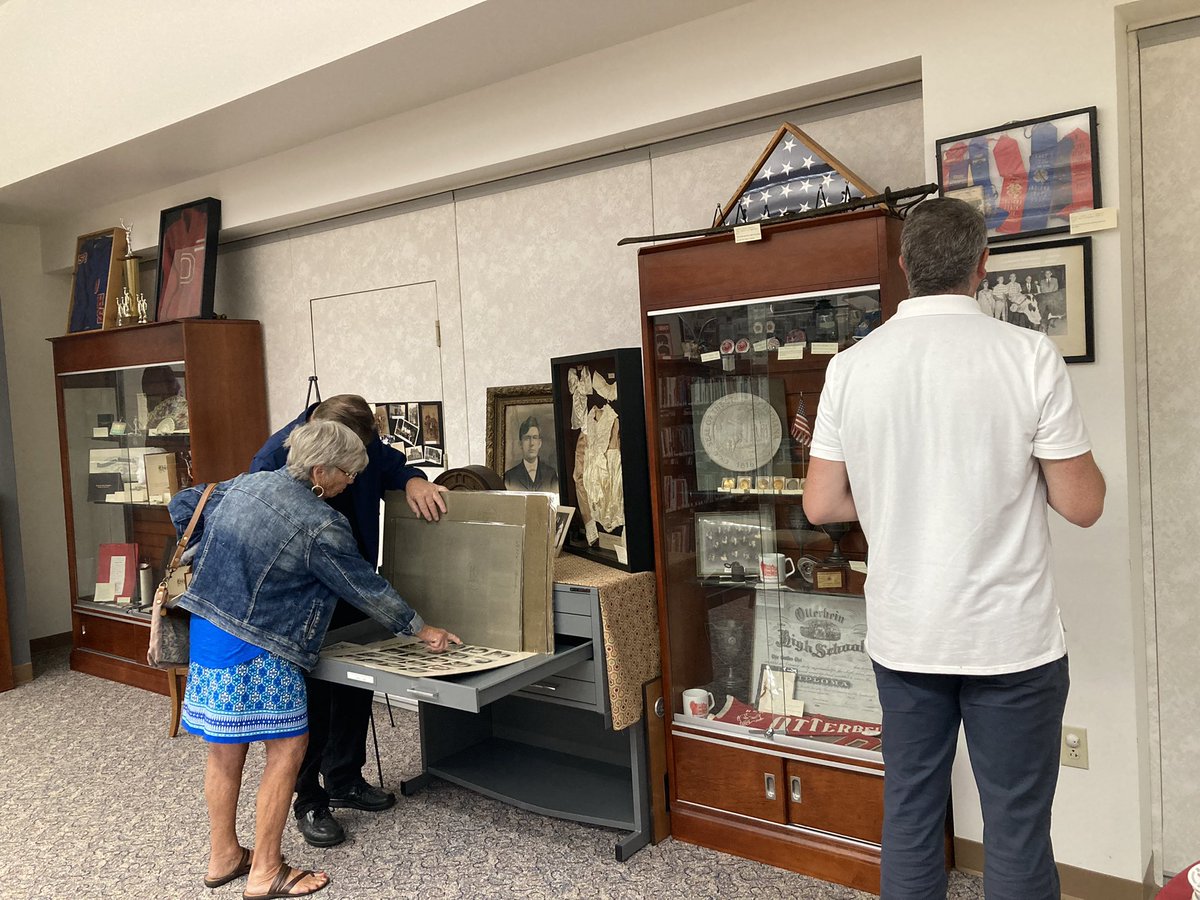 Just got a sneak peak at the new exhibit at the Otterbein Public Library for their 150th Celebration- congratulations! #Otterbein150