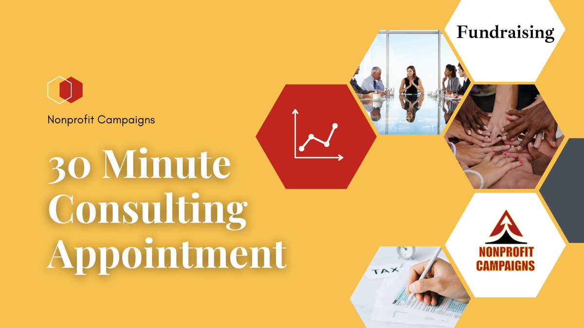 This week we're booking one-on-one consulting appointment for anyone that is (or interested in) enrolling in the Fundraising University at Nonprofit Campaigns. Click on this link to schedule: calendly.com/nonprofitcampa…
#nonprofits #fundraisingtwitter #TrainingCamp