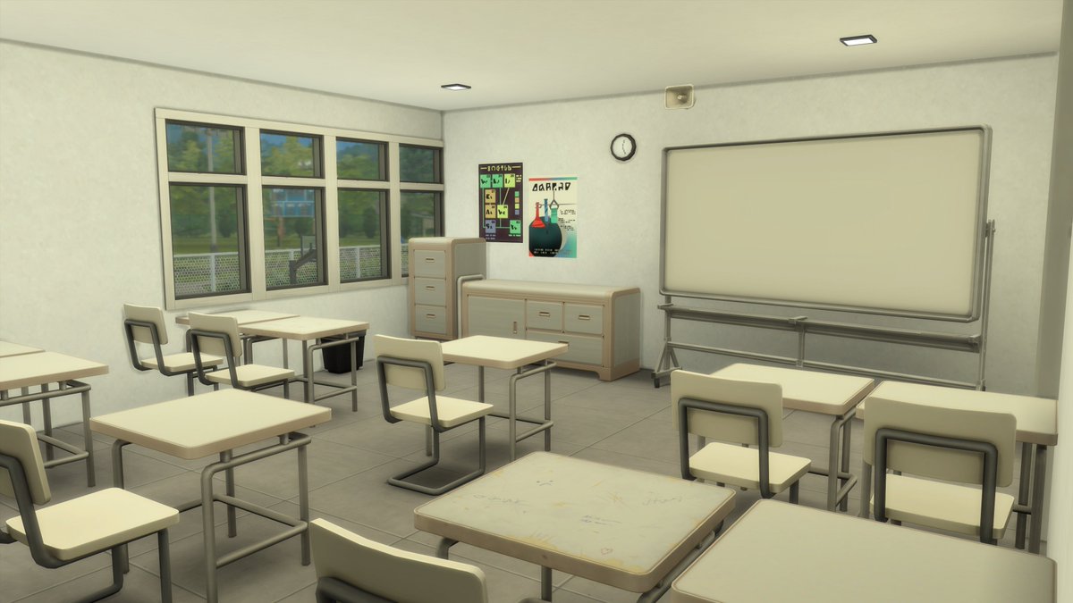 littledica's tweet photo. I spent 4 days building a big highschool, multiple classes! Club rooms! HUGE!! It's up on my gallery :) Minimal CC and a LOT of packs #TheSims4 #ShowUsYourBuilds https://t.co/FOFNljn5ar