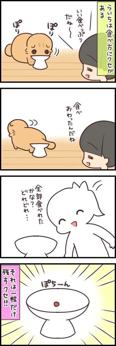 昔からの妙な癖。あえて一粒残す意味とは?【連載】もふもふスコたん#237|ねこのきもちWEB MAGAZINE https://t.co/81ugSd6za0