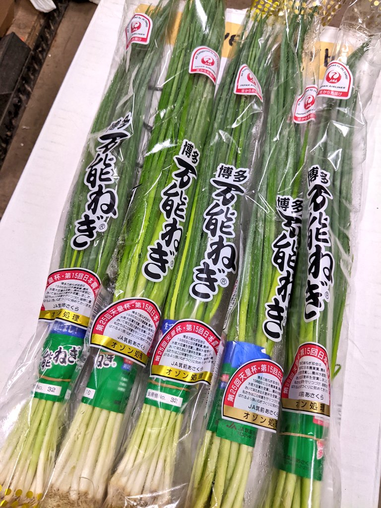 大森青果 馬込屋 ヒルナンデス で紹介されていた 福岡県産 博多万能ねぎ 当店でも販売しています 毎日飛行機で輸送されてくる新鮮さ 味が濃く 風味が良いのが特徴 薬味にするのはもちろん ザクッと切って炒めものなどにもオススメです 万能