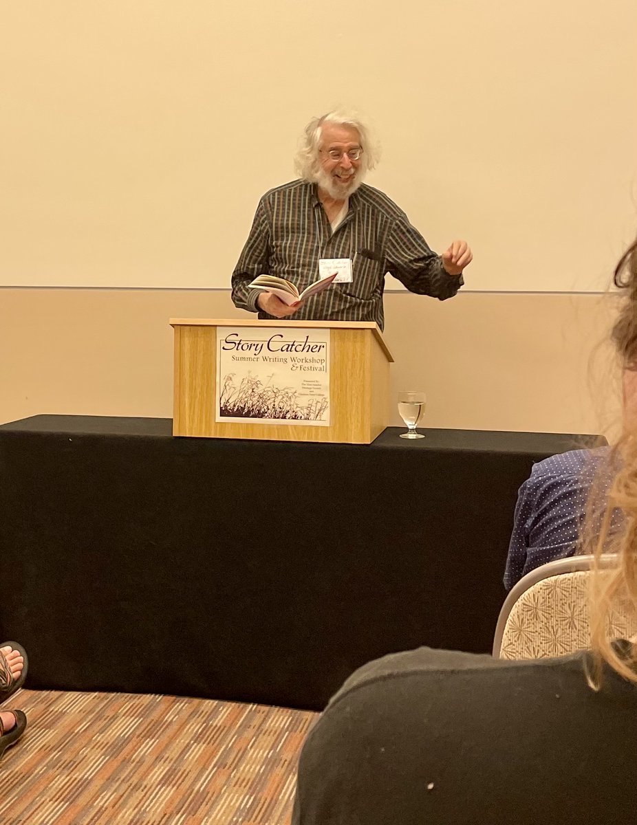 storycatchfest's tweet photo. Lloyd Schwartz wraps up day two of #storycatcher22 with a variety of poems--inspiring, touching and funny.  https://t.co/dMIsxvh7BS https://t.co/6qLTRoeD23