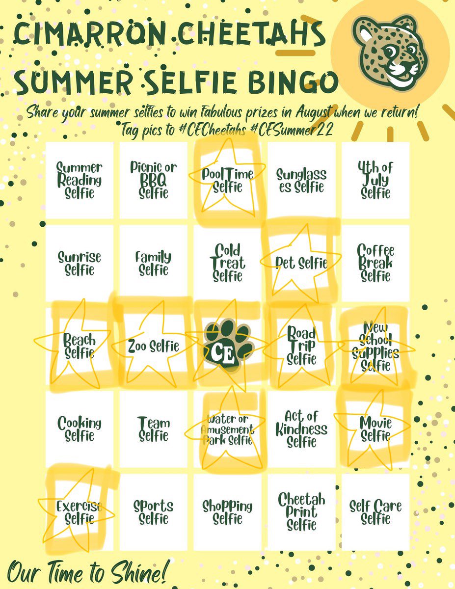 TiceTiffani's tweet photo. Best summer EVER! #CECheetahs #CESummer22 https://t.co/3Gk9Ggbkuw