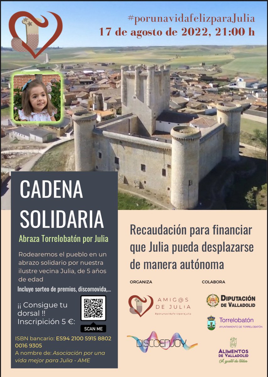 TorrelobatonV's tweet photo. Cadena solidaria. Abraza Torrelobatón por Julia. 💞 https://t.co/3mG10Y2YbH
