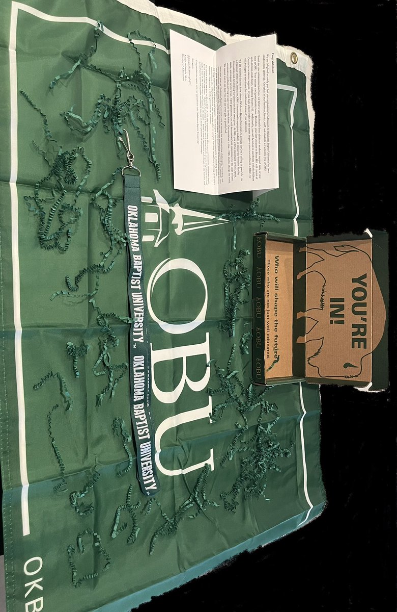 I’ve been accepted into Oklahoma Baptist University!! 🟢⚪️ #chooseOBU <a href="/OBUCoachJensen/">Chris Jensen</a> <a href="/Coach_Gothard/">Greg Gothard</a> <a href="/FBCoachLeonard/">Coach Cedric Leonard</a>
