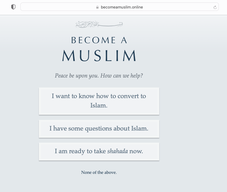 waseemsayed's tweet photo. So you want to BECOME A #MUSLIM.. here is an excellent place to start..BecomeAMuslim.online. Follow the FOUR STEPS. You have questions? Great. Ask away..When you are ready TALK TO AN IMAM.. God bless and WELCOME! https://t.co/TkT7LEVglp