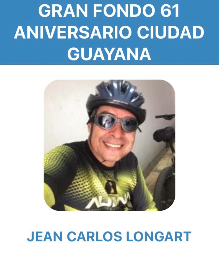jeampoolnaima's tweet photo. Oficialmente Inscrito para el #GranFondoCiudadGuayana participaré en la distancia de 160 km en #BiciMTB #GFCG
Busco patrocinadores. Los patrocinadores serán mencionados con sus logos en todas mis redes sociales. Más detalles al privado. 🙏🏼 https://t.co/MtVCYcrQqG