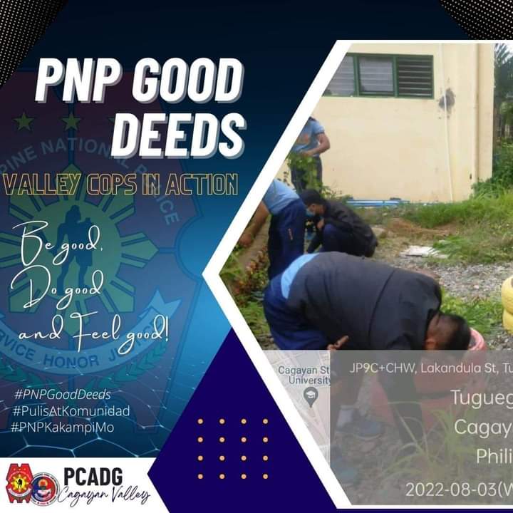 PCADG_2's tweet photo. Nakilahok ang mga tauhan ng Cagayan Police Community Affairs and Development Unit sa Brigada Eskwela sa Caritan National High School, Caritan, Tuguegarao City, Cagayan.

Source: https://t.co/N8UzjpOGzG

#WeServeAndProtect
#PNPKakampiMo
#TeamPNP
#PCADGCagayanValley https://t.co/hzpYKLAzbE