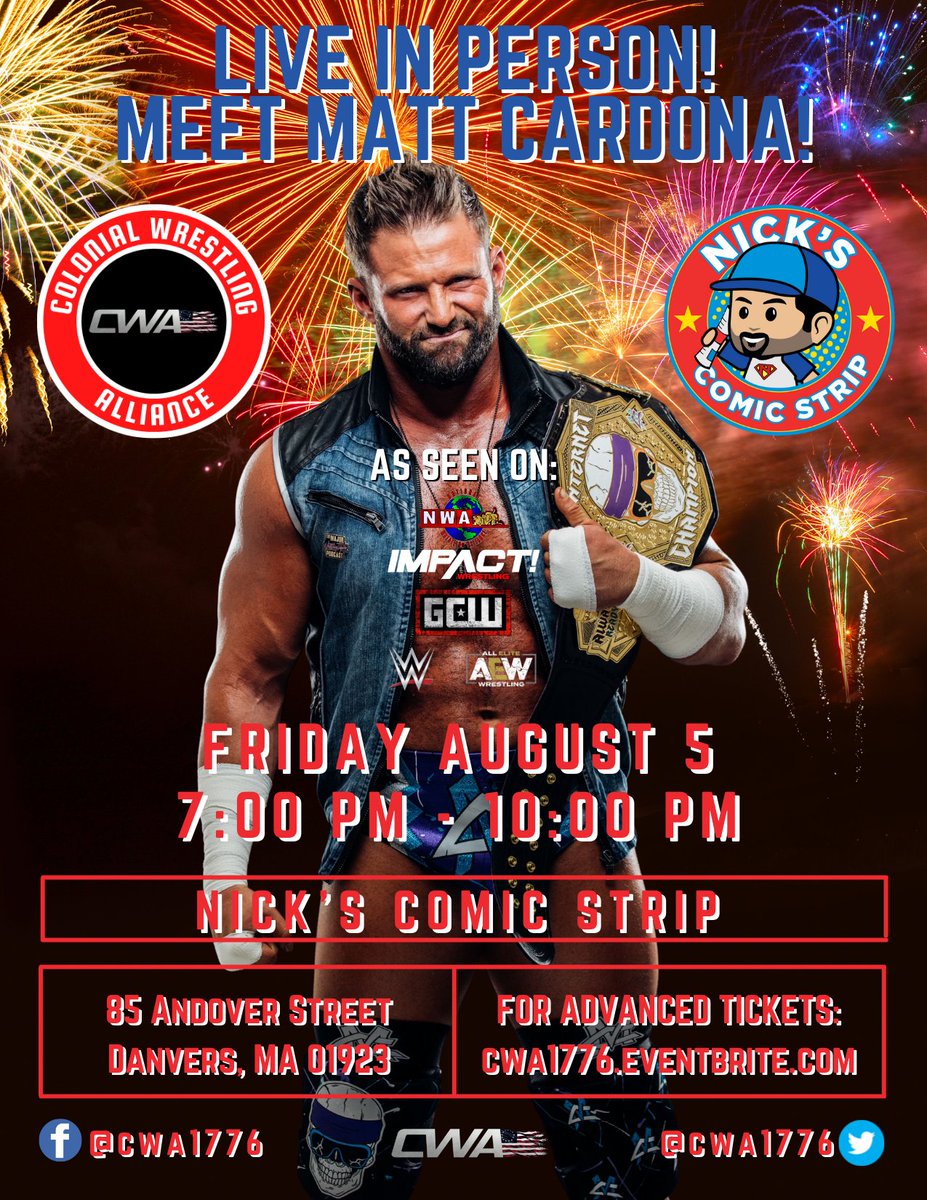 Colonial Wrestling Alliance tweet media