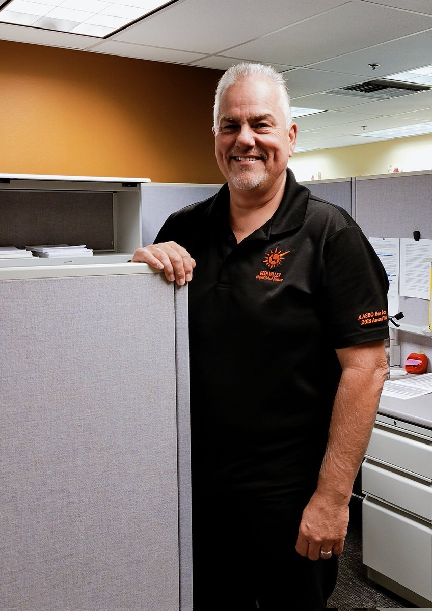 Not everyone had a first day in <a href="/DVUSD/">Deer Valley Unified School District</a> today. Purchasing Buyer Don attended his last day. Don was hired in <a href="/DVprintservices/">Deer Valley Print Services</a> but moved over to our purchasing department where he worked as a buyer this last year. We will miss you Don. Thanks for your years of service.