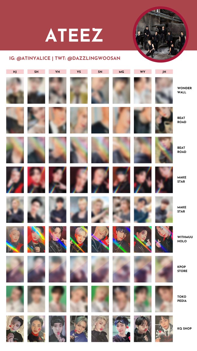 ateez movement beatroad ホログラム 3set48枚 ATEEZ JAPAN 2ND FULL