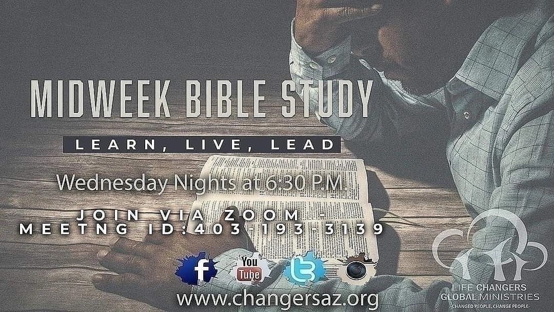 Join us for our interactive Midweek Empowerment Session tonight at 6:30pm on our social media platforms, Zoom or in person at 4628 S. 7th St., Phoenix 85040! #lifechangers #leadershipdevelopment #biblestudy #relationshipwithjesus #kingdomminded #kingdombuilders #kingdombuilding