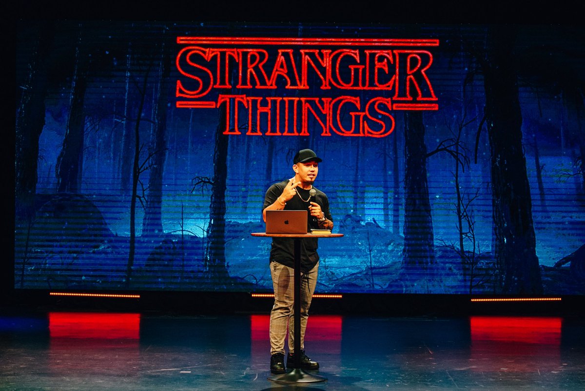blendflc_'s tweet photo. Week 1️⃣ of #StrangerThings is in the bag!! Pastor @calebbijan brought an AWESOME word! We can’t wait to see you next week 🔥👀 #TheBlend https://t.co/EN2IcnfxUJ