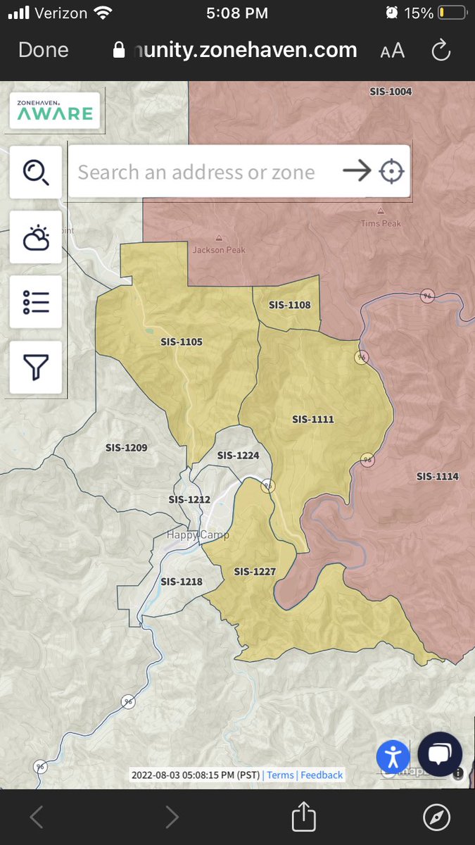 JoshCulbrethWX's tweet photo. SIS-1111 upgraded to an Evacuation Warning because of the #YetiComplexFire flaring to the southwest #cawx #fireseason2022 https://t.co/rEUEy88qpD