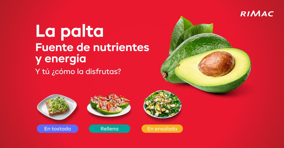 ¿Sabías que la palta tiene más potasio que el plátano? 🥑

Anímate a comerla ya que es ideal para el buen funcionamiento del riñón y corazón.

✅  Y tú ¿Cómo lo comes?👇

#UnidosTodoVaAEstarBien #TuBienestarNosImporta