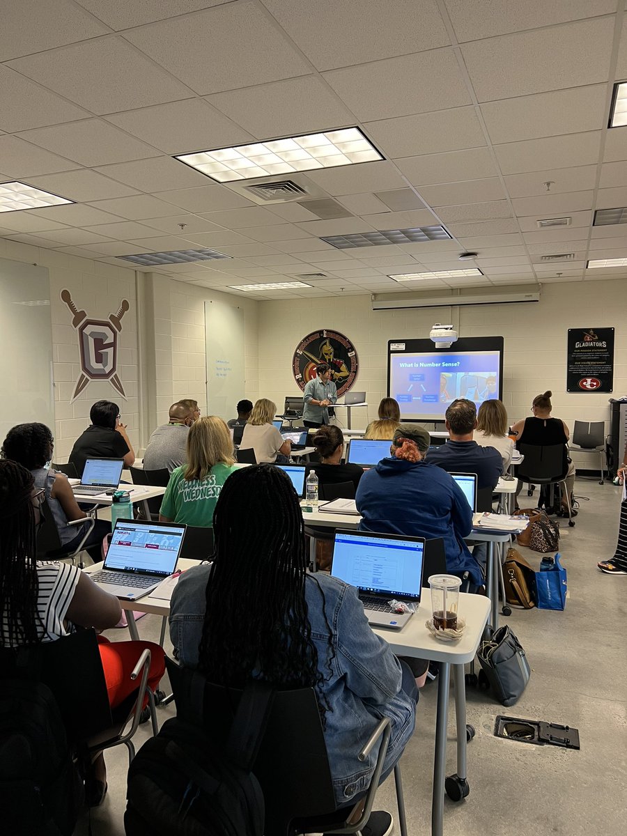 ZeiglerKatie's tweet image. JCHS thanks the incredible SDI coaches for delivering an informative PD session on the Ga Numeracy Project that offered authentic conversation, collaboration, &amp;amp; how to effectively implement in the classroom with the SEC math teachers! @KimberlyJenks @PorshaSDICoach @LeadGladiator