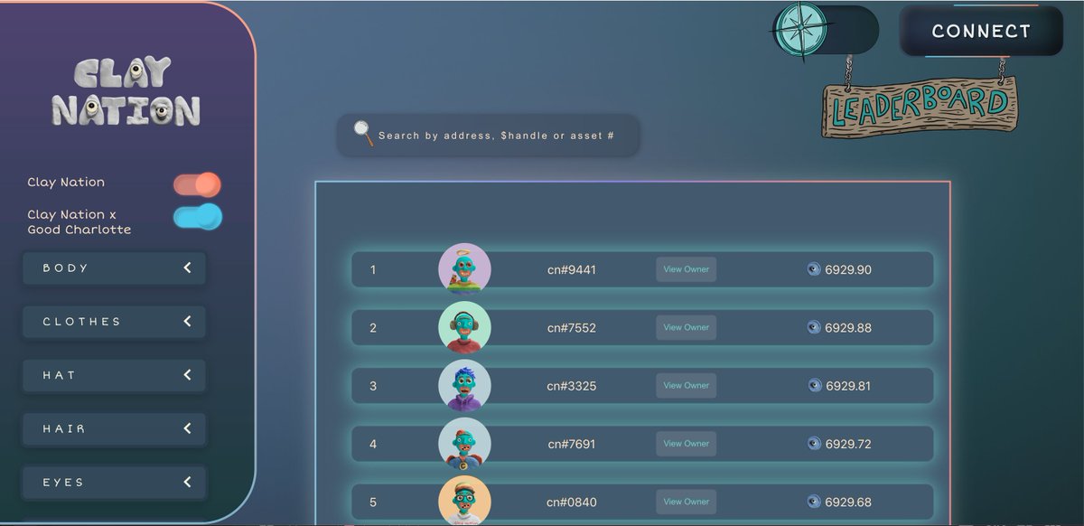 We've officially launched our $CLAY baking site where Clay Nation and Good Charlotte NFT holders can claim their accumulated $CLAY token. 

Pls read our 'how-to' guide carefully and in its entirety before stepping in the kitchen 🧑‍🍳

Link in 🧵👇