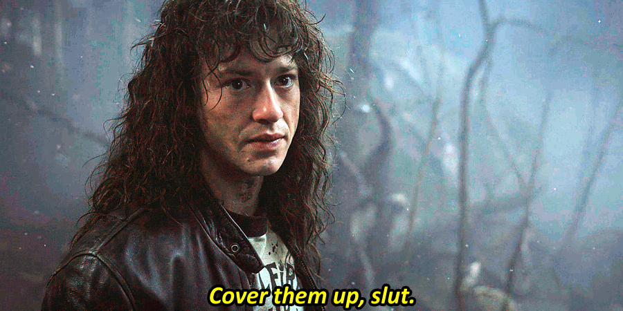 parafrazis's tweet photo. incorrect stranger things subtitles: eddie munson edition https://t.co/CyGQ637aqO