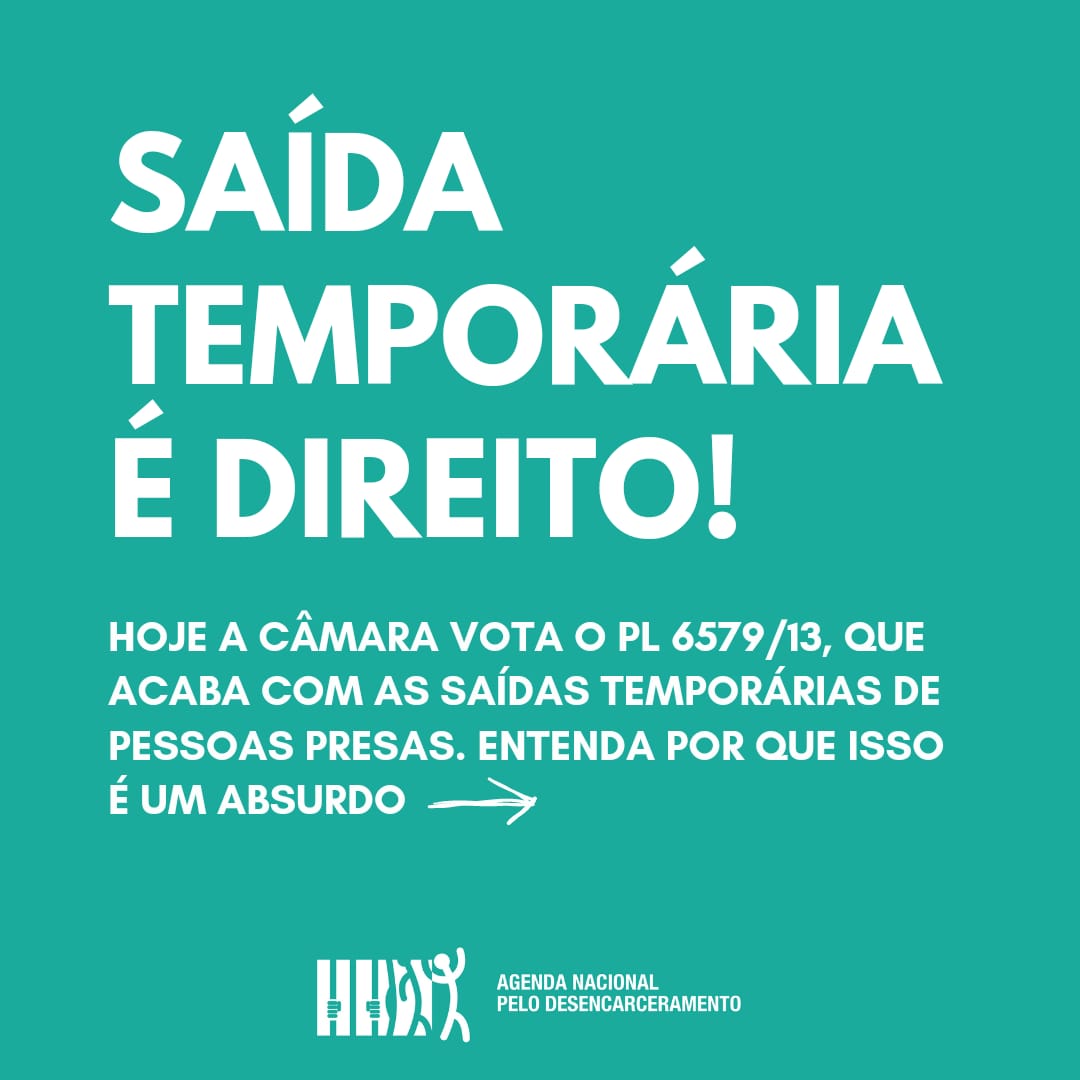 smdhvida's tweet photo. @desencarcerabrasil   Saída temporária é direito! Não ao PL 6579/13 ! ✊🏿✊🏾✊🏽 
#desencarcerajá https://t.co/CG80jNaL7v
