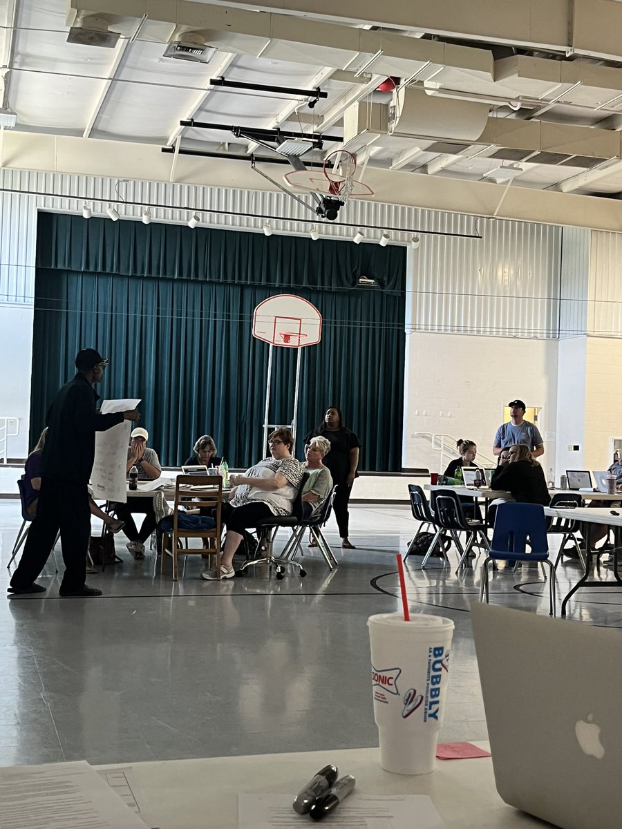 Great day of Leader in Me onboarding with Ms. Connie West. Staff engaged in brainstorming and collaboration to prepare for the new year. 💜