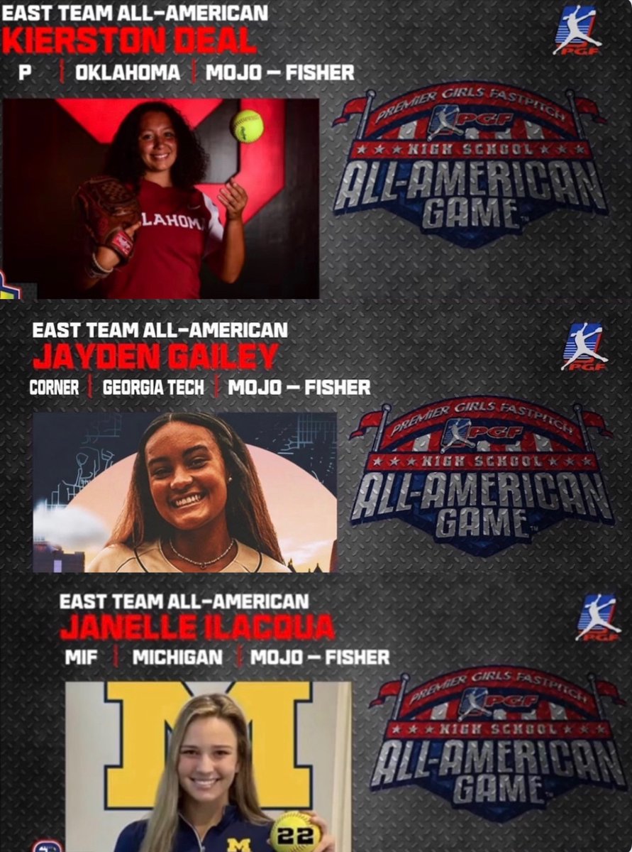 Congrats to our 3 youngsters who represented the East team in the @PGFnetwork All American Game! @DealKierston @JaydenGailey @janelleilacqua #MojoFisher