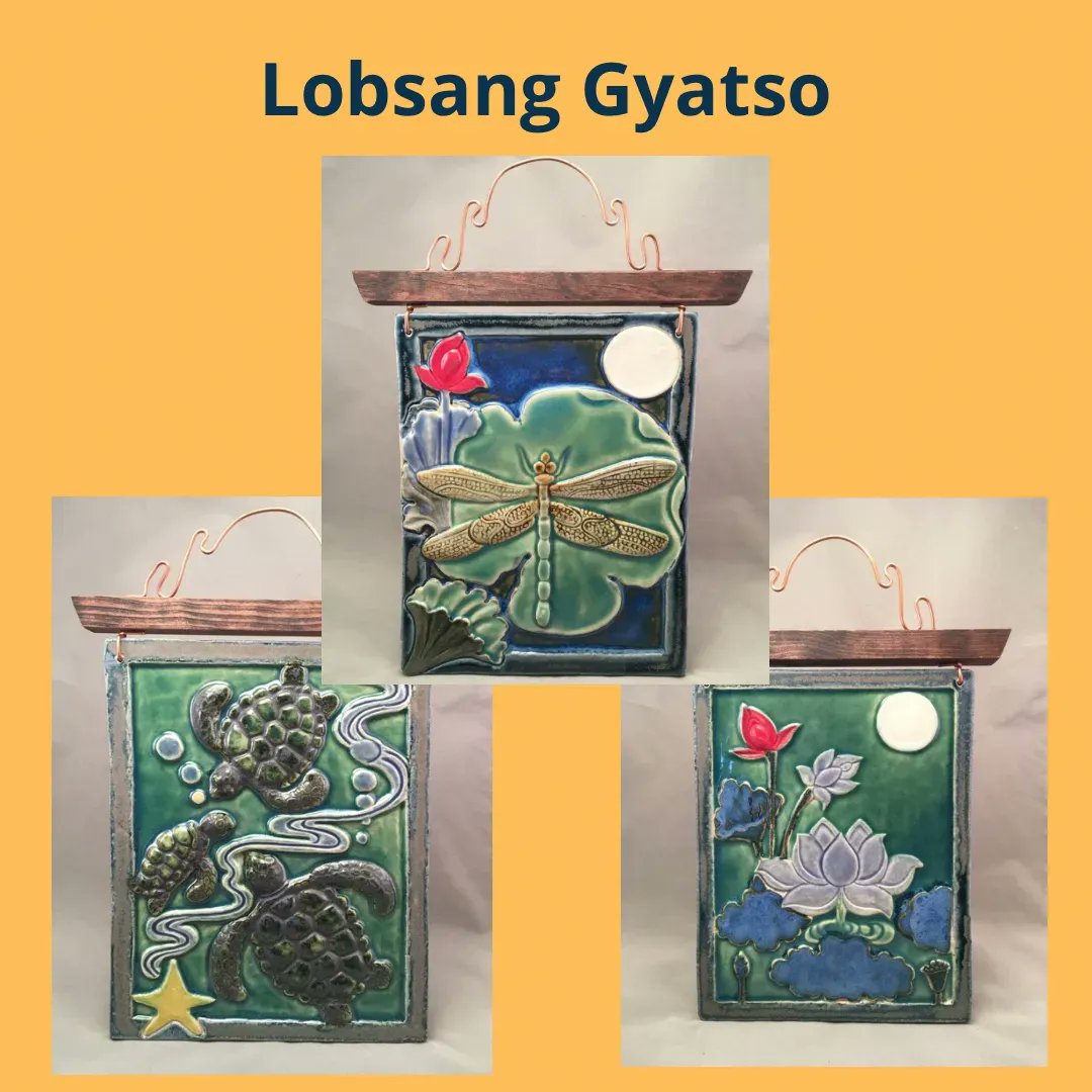 SunriverArtFair's tweet photo. Ceramic artists Annie Dyer, Alan Higinbotham, and Lobsang Gyatso will show their art in Sunriver Aug. 12-14🗓 https://t.co/Z3Nk5kmKZP