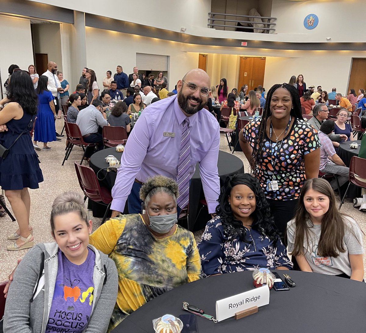 NEISD New Teacher Lunch today was the perfect way to officially welcome our newest Patriot staff to the family! #Kidsfirst #oneteam #unitedinpurpose