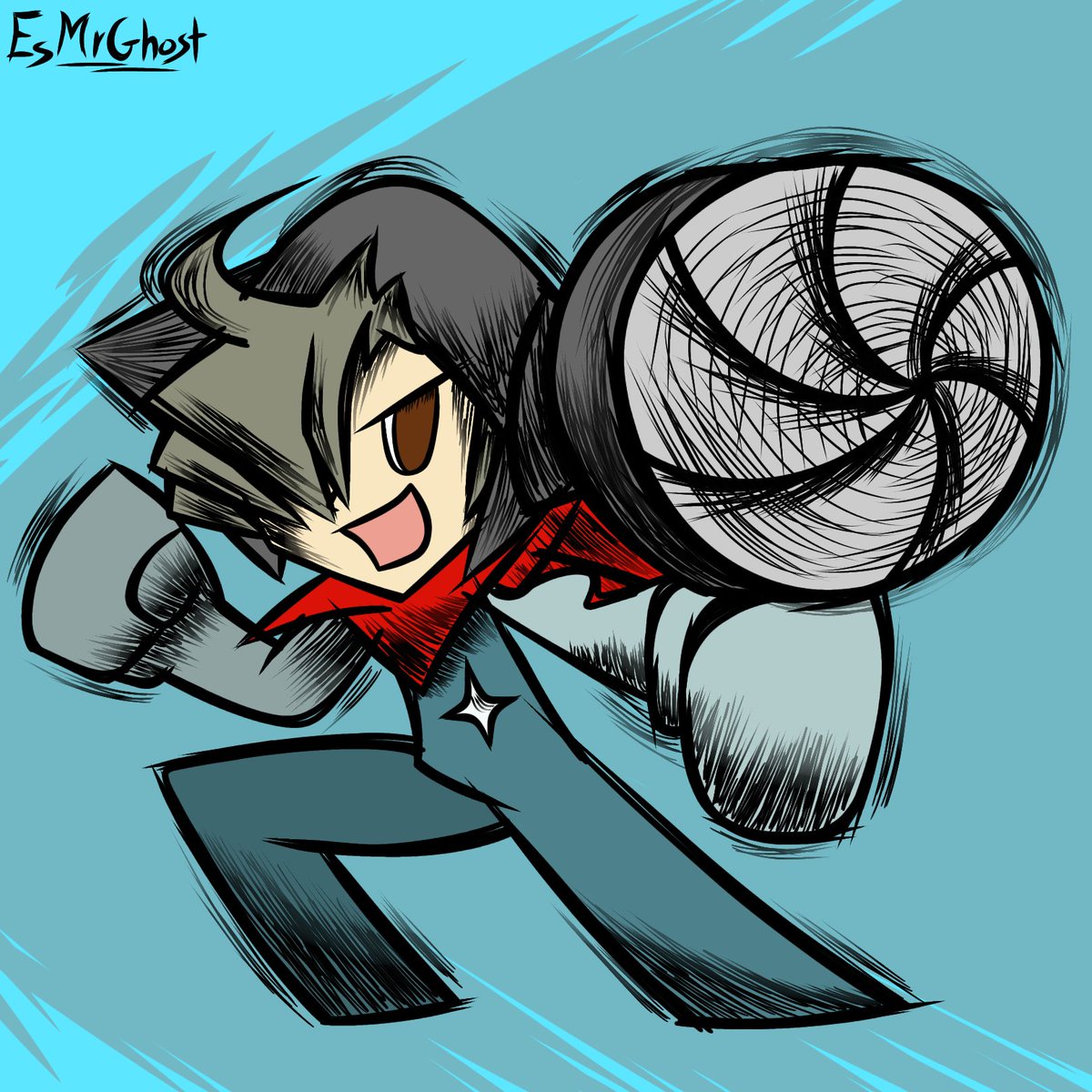 JulxonArtz's tweet photo. This was something I kept with all my heart in my gallery. This Ataru was drawn by my good friend @EsMrGhost, we should talk more eachother tbh. You're a very fun person and I still like the Annie Vegito idea https://t.co/UqfponQfNg