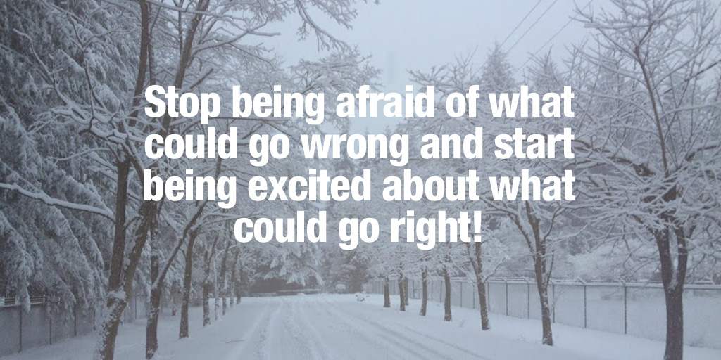 lawrence_wray's tweet photo. Stop being afraid of what could go wrong and start being excited about what could go right! #BruceVH #Attitude https://t.co/GzGpLEWIVz