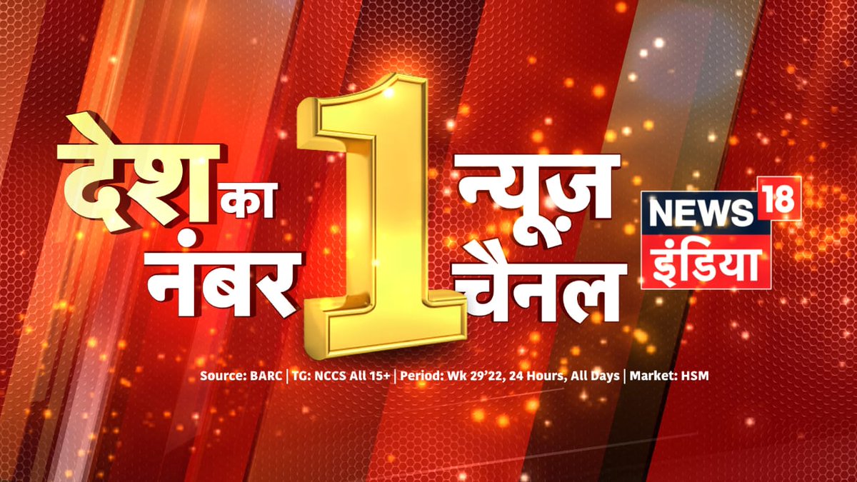 arunsingh4775's tweet photo. कायम है बादशाहत,लगातार नंबर 1 बना हुआ है @News18India
#News18Indianumber1
#thanksviewers https://t.co/F1tPmFYkjN