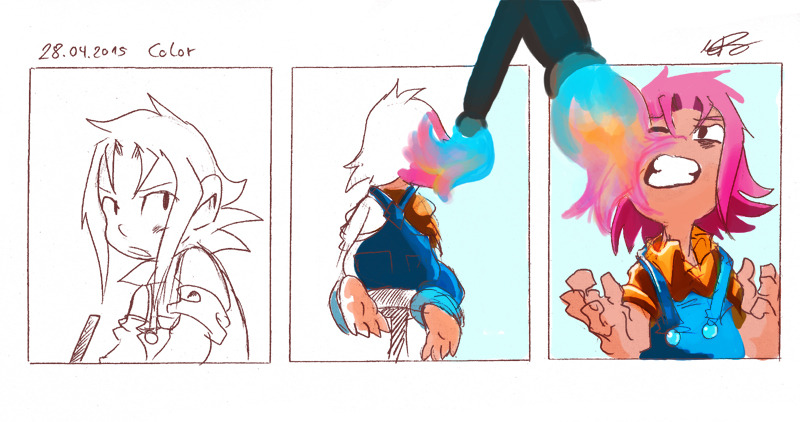 gears2gnomes's tweet photo. Here is some Lore about Gears:
He was a sketchy gnome during the first months of the Daily Comic before he got "Colored". The downside is that he starts to "sweat color" when the temperature gets too hot...
Gears also looses color when having mood swings. https://t.co/5DzZhEQMiP