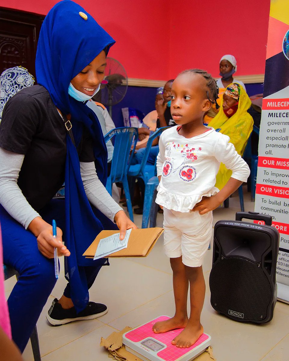 milecentfdn's tweet photo. The importance of BMI (Body Mass index) check is to regulate Obesity- control of overweight and diagnosis related diseases.
-
-
Our mission is to make Medical checkups a culture in Communities In Nigeria.
#milecentfoundation #milecent #zerohepatitis #SDG3goodhealthandwellbeing https://t.co/Np4XXZhDru