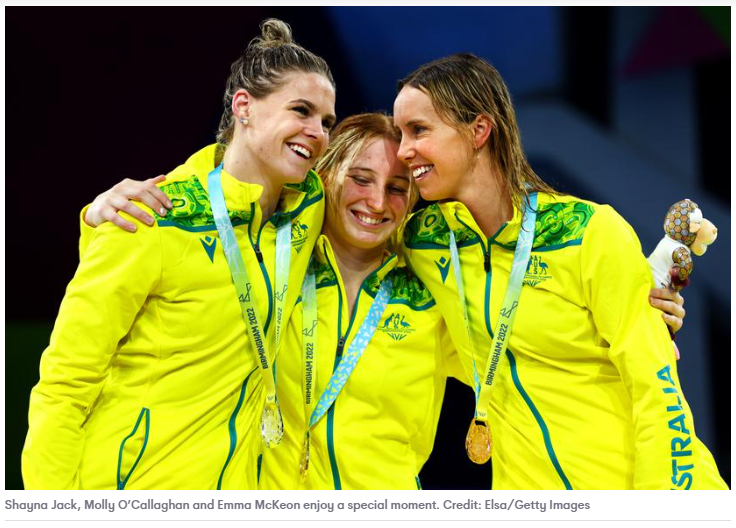 Congrats Mollie O’Callaghan - being able to seize the opportunity in blistering best time 52.63 in 100m freestyle.  Special your first individual gold medal at a major international alongside these two. The Springfield community salute &amp; congratulate you! Start here go anywhere.