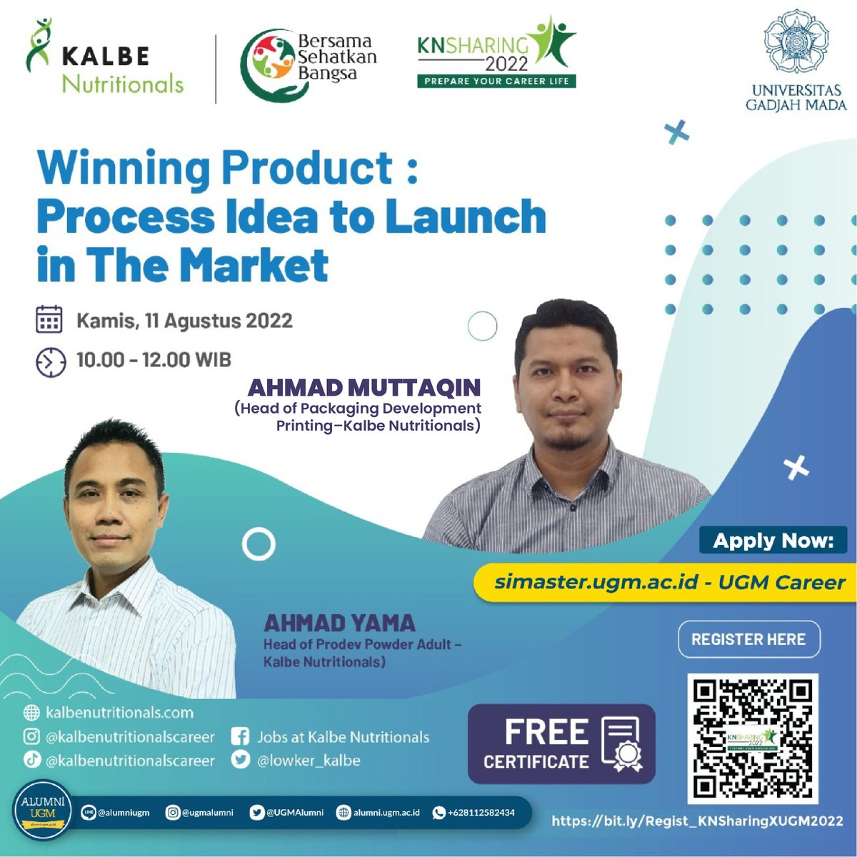 Lowker_KALBE's tweet photo. Siapa yang di sini ingin menambah wawasan seputar karir dan berkesempatan untuk bergabung dengan Kalbe Nutritionals? Buat kamu para mahasiswa/freshgraduate, yuk ikutan Webinar KN Sharing 2022 yang membuka kesempatan kamu untuk bisa berkarir ataupun magang di Kalbe Nutritionals! https://t.co/YLwg6Di5G0