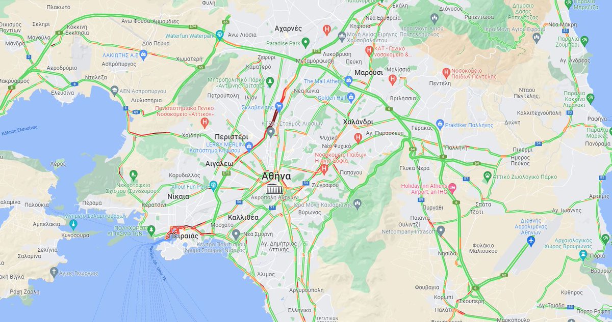 Attiki Odos Traffic tweet media