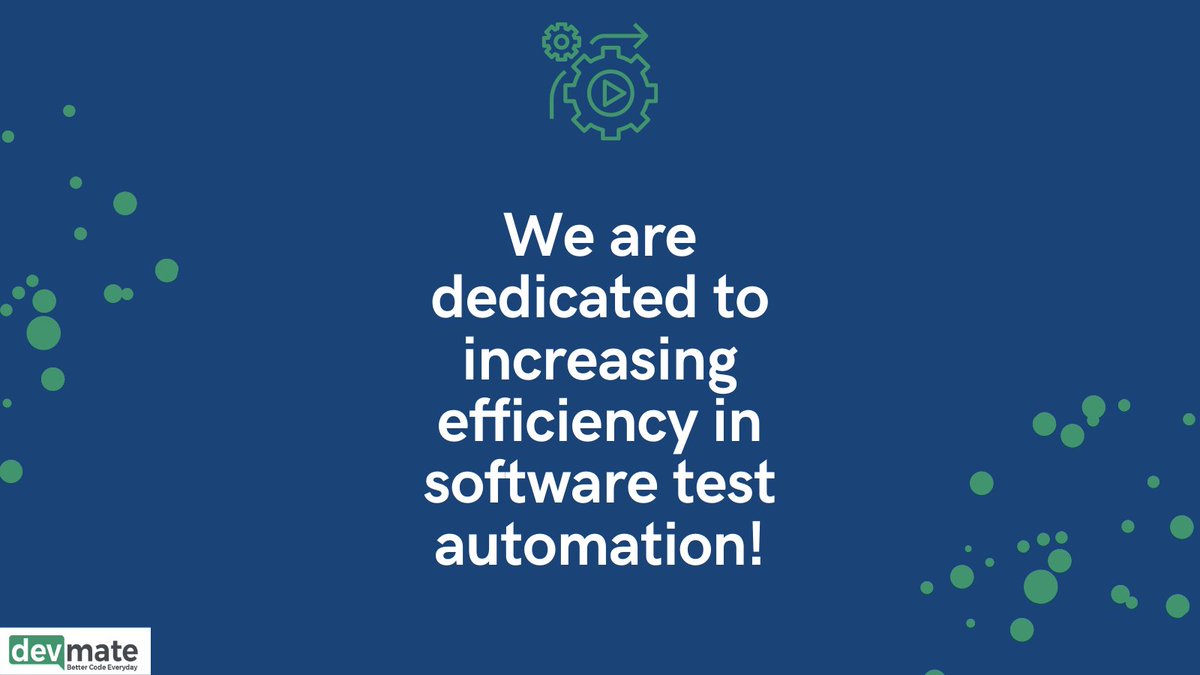 devmateSoftware's tweet image. Increasing efficiency is our greatest concern!

#devmate #unittesting #programming #programminglanguages #java #softwareengineering #softwaredeveloper #coding #bettercode #developers #softwarequality #automatedsoftwaretesting #cleancode