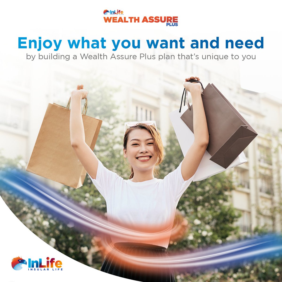 InLifePH's tweet photo. Create a plan that’s fashioned for you!

With Wealth Assure Plus, you can now have a plan fit for you, allowing you to live your best life while still being on track to reach your financial destination.

Build your plan today:
https://t.co/hOb3Zn22e2 https://t.co/MWnA8HmtaJ