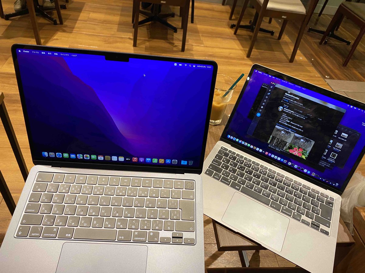 OpaqueEveryday's tweet photo. 今年最大の買物
　M2 MacBook Air(16GB MEM/512GB SSD midnight)
朝起きたら届いてた

指紋が目立つとかあるようですが気にしない
多分256GB x 2 のRAID0構成なのでSSD性能は大丈夫?

気になる

　UTM+Windows11(ARM)

の性能確認

#M2MAC #UTM #Windows11 #MAC仮想化 https://t.co/UxSc1FAGAT