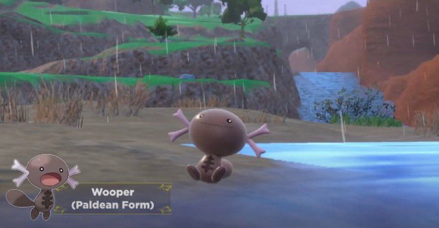 Shiningmew1230's tweet photo. if i see one more person call Paldean Wooper “pooper” i am going to be very angry how could you call him that he’s precious baby boy #stopthepaldeawooperslander
#PokemonScarletViolet #Wooper #Pokemon https://t.co/JaTMdpkJGW