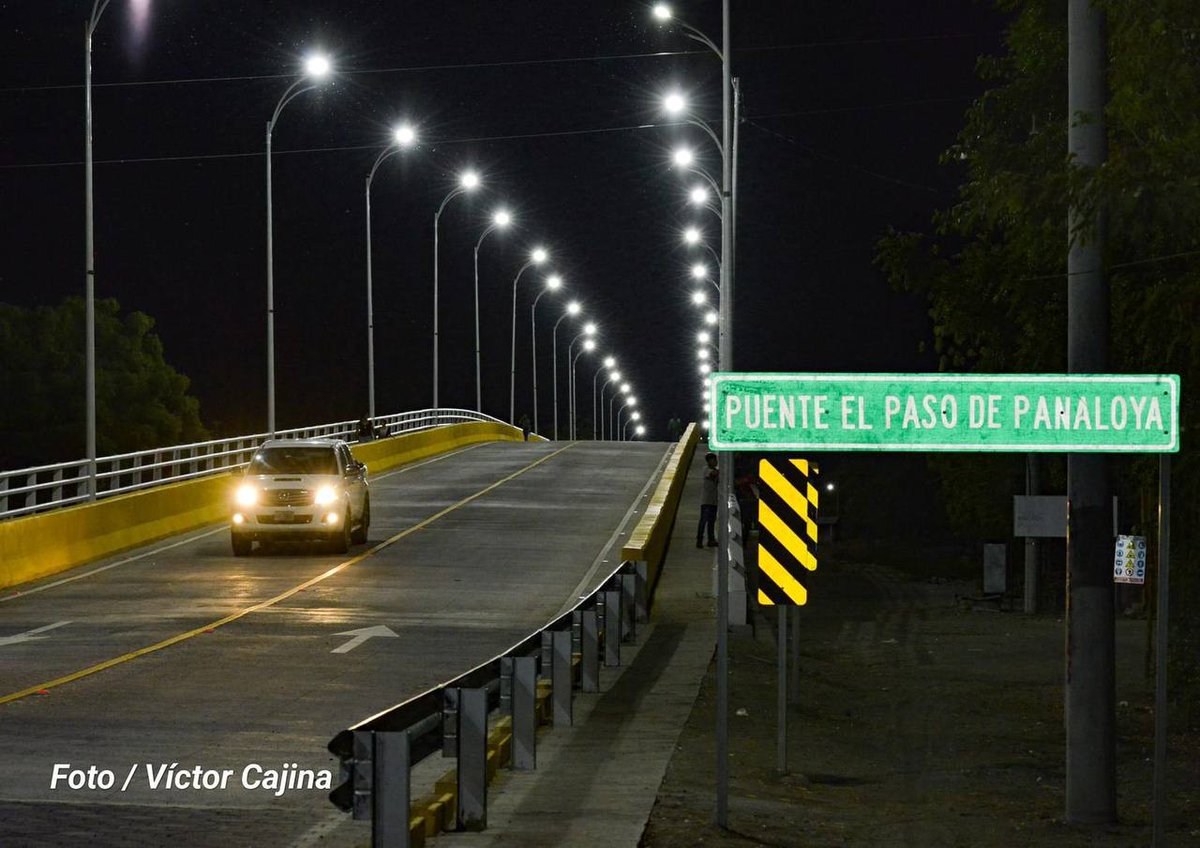 db_nicaragua's tweet photo. #Nicaragua | ¡BONITO! Así luce el Puente Panaloya construido por el Gobierno Sandinista para el pueblo presidente ✊🔴⚫️ https://t.co/jDGpTWFh8N