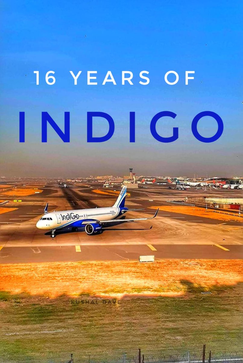 16 years of @IndiGo6E. Happy Birthday Indigo

#indigo #6e #planespotting #Planespotter #aviationphotography #Airbus #ATR #airlinesofindia #lowcostairlines