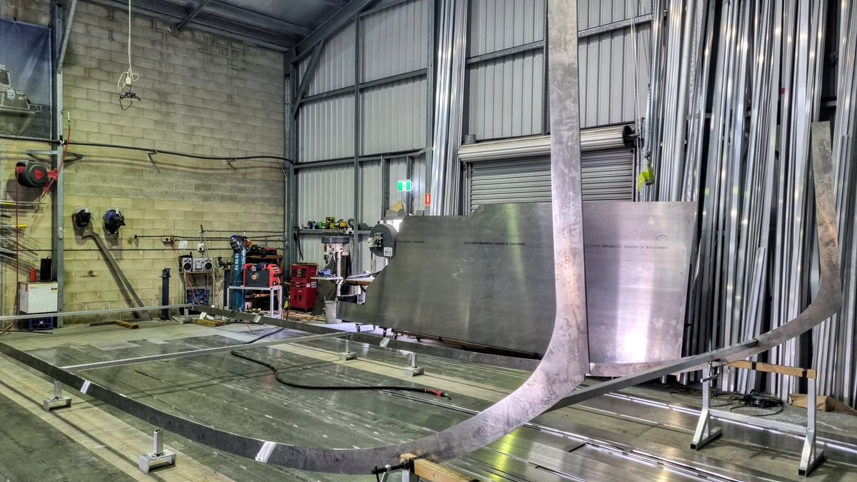 btb_marine's tweet photo. The beginnings of something very beautiful...the keels of BtB1090 cruising cat 1. Stay tuned & follow the build. #boatbuilders #cruisingcatamaran #liveaboard #oxediesel https://t.co/GNP6yLtcjS
