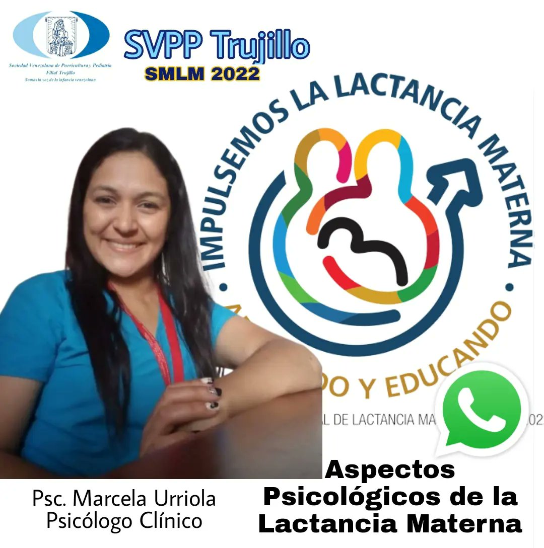 FilialSvpp's tweet photo. 1-7 agosto #SMLM
Para #comunidad
Aspectos Psicológicos de la Lactancia Materna
Psic. Marcela Urriola
02/08/2022
#SVPP
#SMLM
#GLMEB
#lmeb
#SVPP
#OMS
#UNICEF
#LactanciaMaterna
#SVPPFilialTrujillo
#SVPPTrujillo
#SVPPFilial
#CLM
#Trujillo
#Valera
#Boconó
#bocono_trujillo https://t.co/56Ya3KVatj