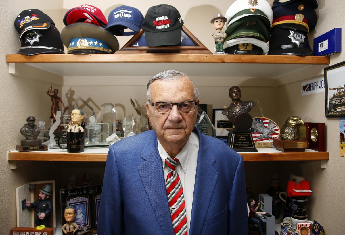 AP's tweet photo. Arizona's Arpaio narrows rival's lead in comeback attempt https://t.co/NHGyJphCon https://t.co/ylOCAGwRGU