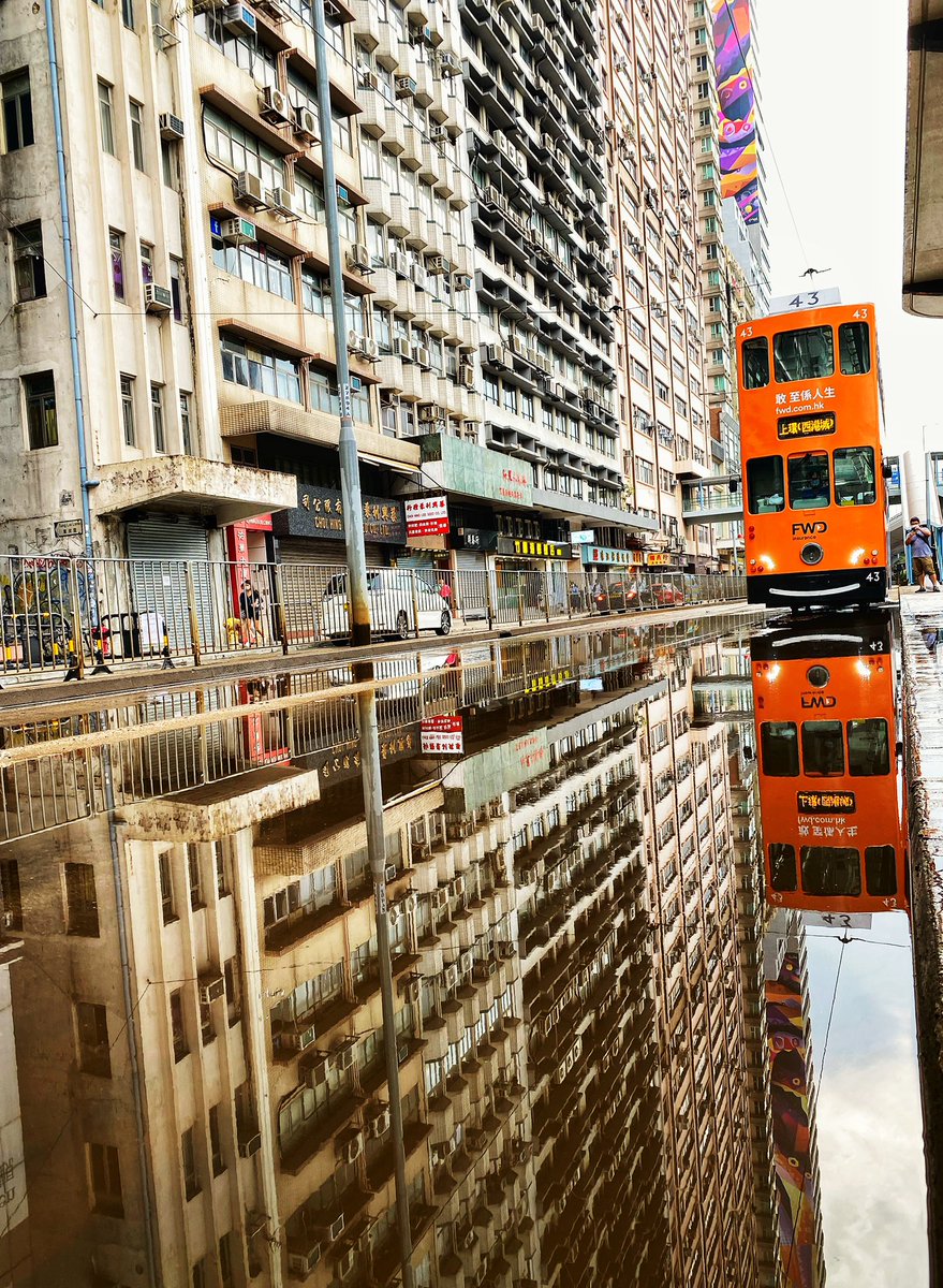 christiaanhart1's tweet photo. Reflections after a rainstorm in Hong Kong @discoverhk @localiiz @HongKongPlaces #hongkong #trams #reflections #nft #hktrams #dingding #hkphoto @NatGeoPhotos @NatGeoTravel @fstop @FWDInsurance https://t.co/5UWVnoGIrM