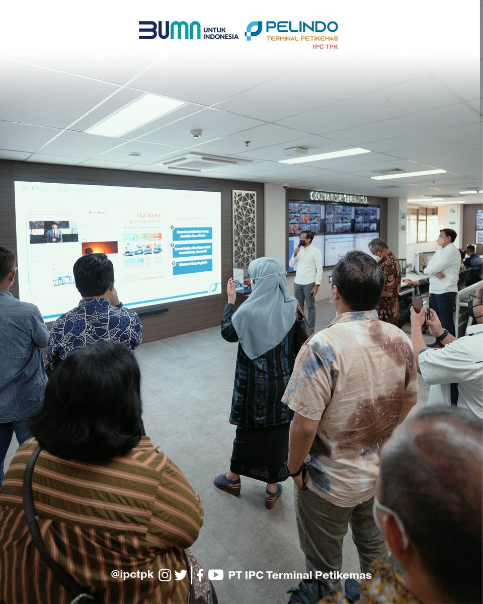 ipctpk's tweet photo. Hai #ContainerLovers

Hari Rabu (03/08) IPC TPK menerima kunjungan dari para Expert, Akademisi dan Korporasi di bidang Maritim dan Logistik di Integrated Planning &amp; Control. https://t.co/tJZ5B91RnO