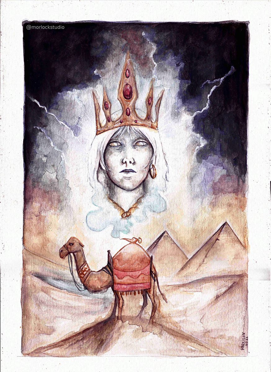 morlockstudio's tweet photo. Arte feita sob encomenda em homenagem ao Rei Paimon (Commission Open).
#watercolor #Paimon #goetia #hereditary https://t.co/fRkKvGOQdJ