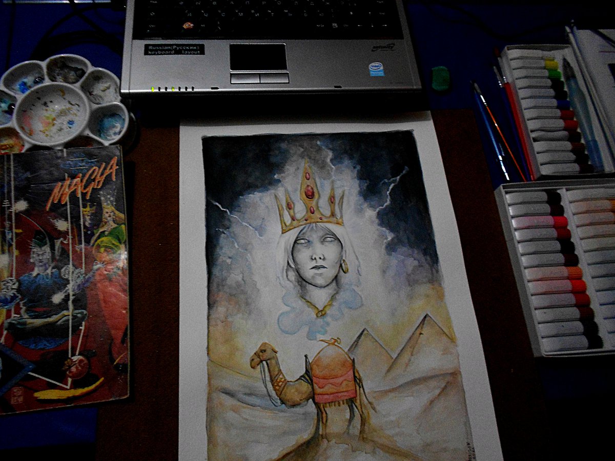 morlockstudio's tweet photo. Arte feita sob encomenda em homenagem ao Rei Paimon (Commission Open).
#watercolor #Paimon #goetia #hereditary https://t.co/fRkKvGOQdJ