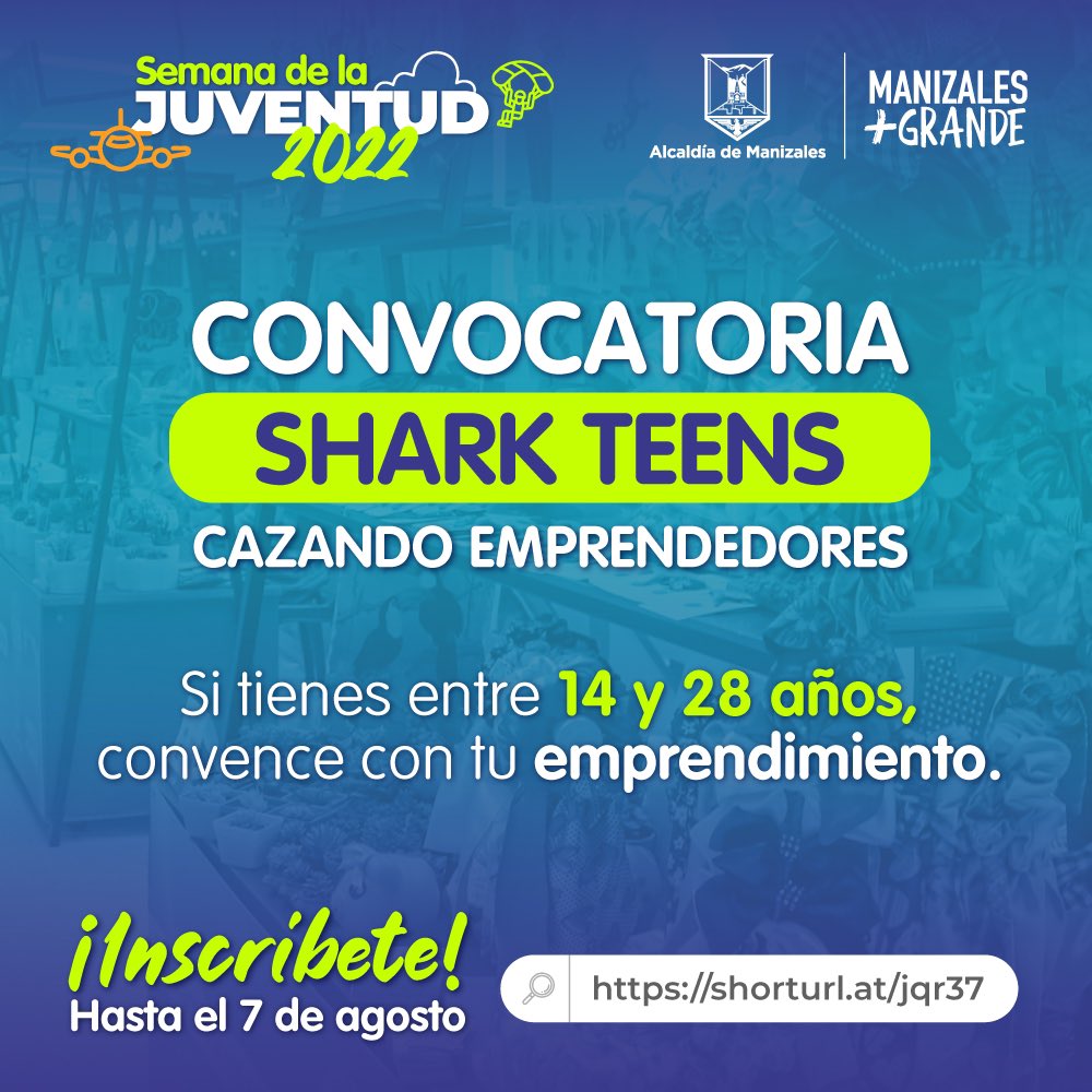 Los tiburones están cazando emprendedores.🦈💚

Participa por capital semilla para fortalecer tu emprendimiento. 🎨

INSCRÍBETE 
👉 shorturl.at/jqr37